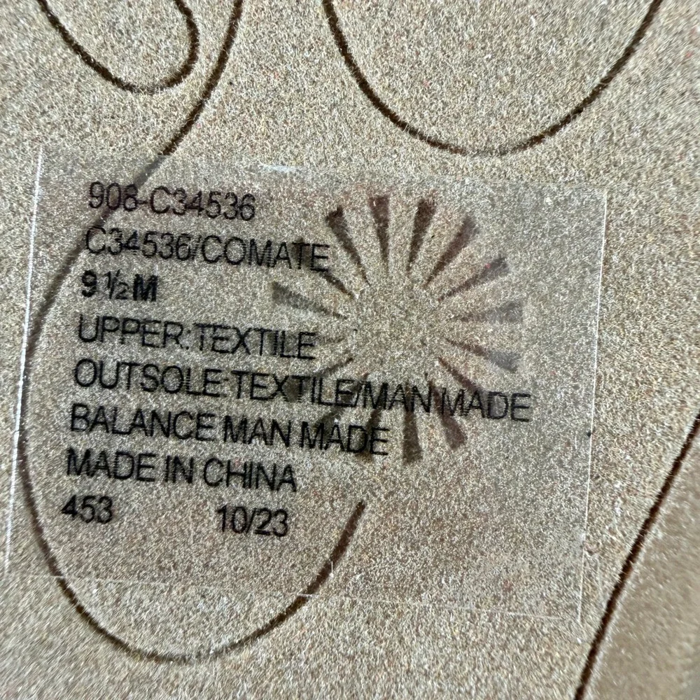Cliffs by White Mountain Comate Tan Flip Flop Wedge Sandals Women's Size 9.5M